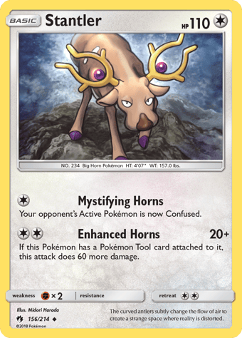 Stantler Lost Thunder Pokemon Card