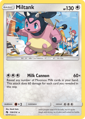 Miltank Lost Thunder Pokemon Card