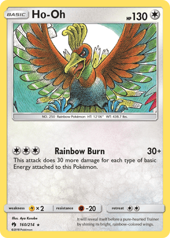 Ho-Oh Lost Thunder Pokemon Card