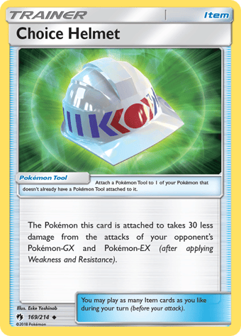 Choice Helmet Lost Thunder Pokemon Card