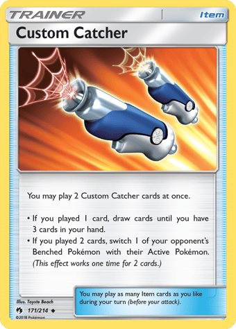 Custom Catcher Lost Thunder Pokemon Card