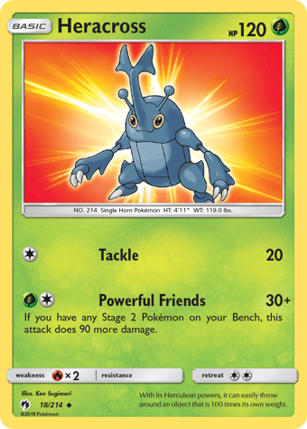 Heracross Lost Thunder Pokemon Card