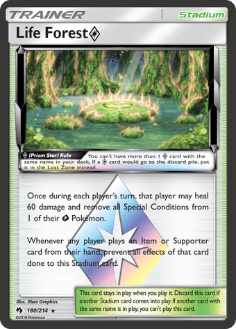 Life Forest ◇ Lost Thunder Pokemon Card