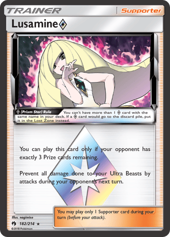 Lusamine ◇ Lost Thunder Pokemon Card