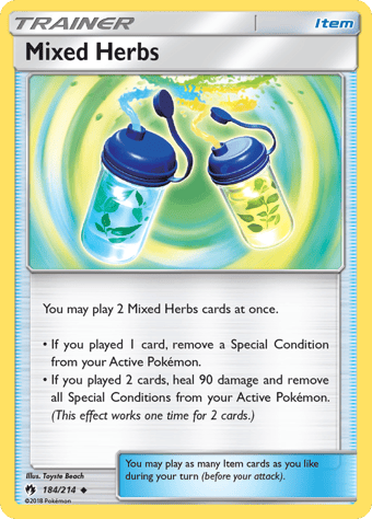 Mixed Herbs Lost Thunder Pokemon Card