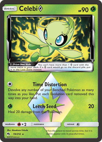 Celebi ◇ Lost Thunder Pokemon Card