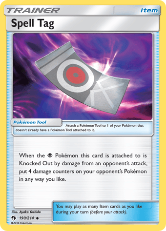 Spell Tag Lost Thunder Pokemon Card