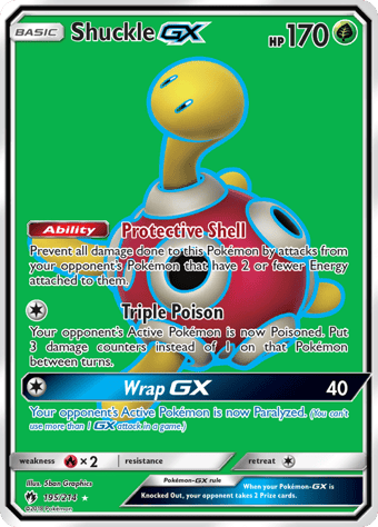 Shuckle-GX Lost Thunder Pokemon Card