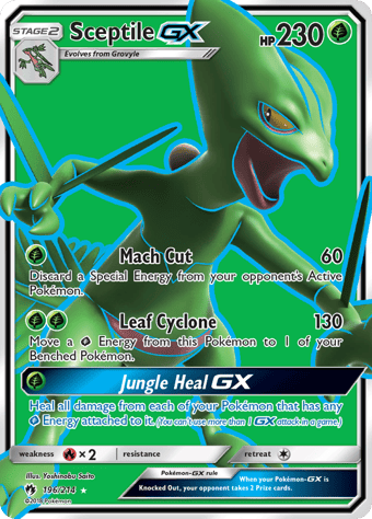 Sceptile-GX Lost Thunder Pokemon Card