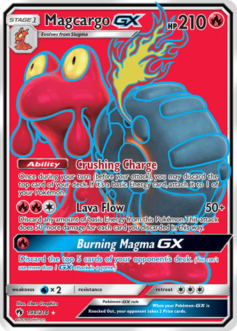 Magcargo-GX Lost Thunder Pokemon Card