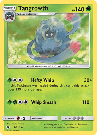 Tangrowth Lost Thunder Pokemon Card