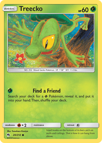 Treecko Lost Thunder Pokemon Card