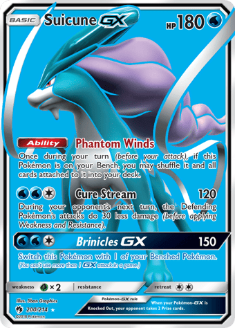 Suicune-GX Lost Thunder Pokemon Card