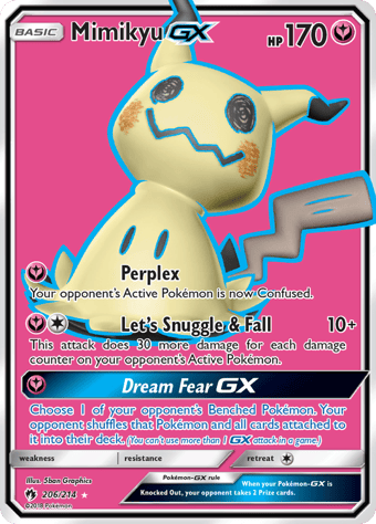 Mimikyu-GX Lost Thunder Pokemon Card