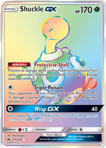 Shuckle-GX Lost Thunder Pokemon Card
