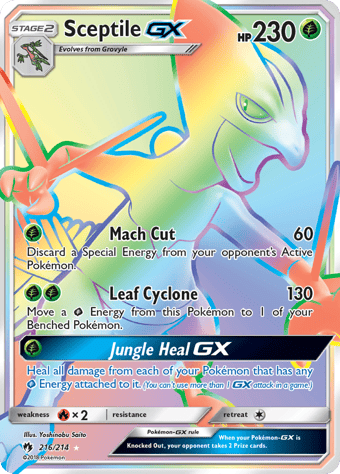Sceptile-GX Lost Thunder Pokemon Card