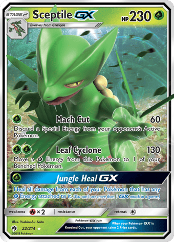 Sceptile-GX Lost Thunder Pokemon Card