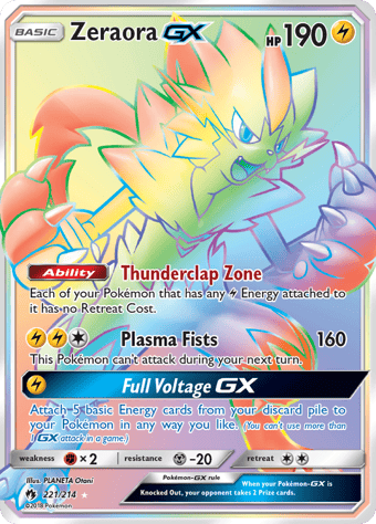 Zeraora-GX Lost Thunder Pokemon Card