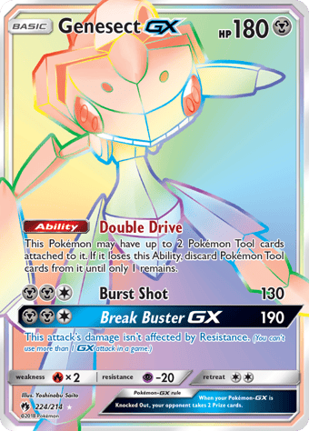 Genesect-GX Lost Thunder Pokemon Card