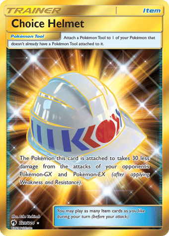 Choice Helmet Lost Thunder Pokemon Card