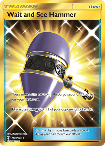 Wait and See Hammer Lost Thunder Pokemon Card