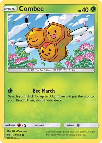 Combee Lost Thunder Pokemon Card