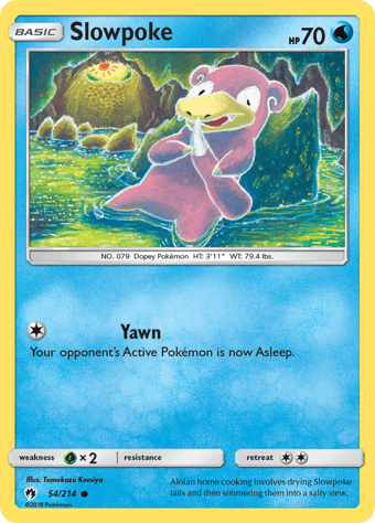 Slowpoke Lost Thunder Pokemon Card