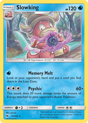 Slowking Lost Thunder Pokemon Card