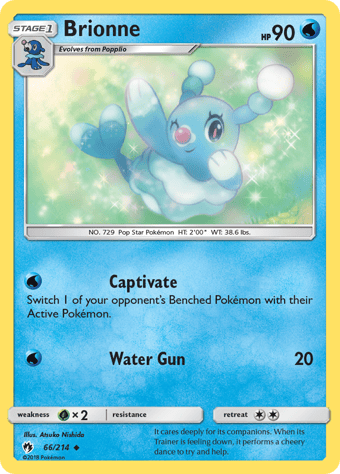 Brionne Lost Thunder Pokemon Card