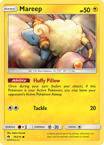 Mareep Lost Thunder Pokemon Card