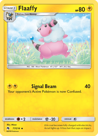 Flaaffy Lost Thunder Pokemon Card