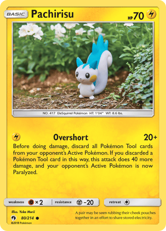 Pachirisu Lost Thunder Pokemon Card