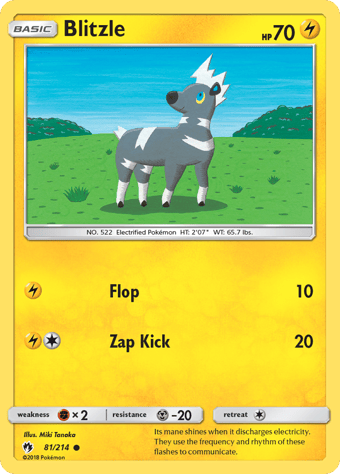 Blitzle Lost Thunder Pokemon Card