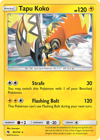 Tapu Koko Lost Thunder Pokemon Card