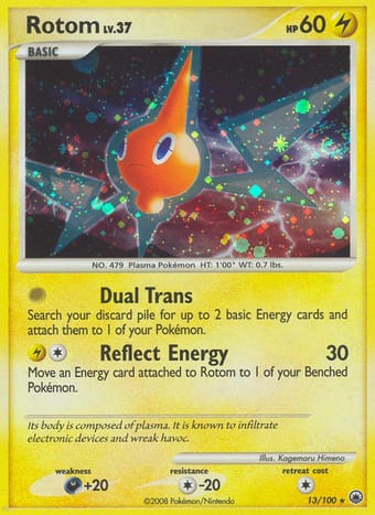 Rotom Majestic Dawn Pokemon Card