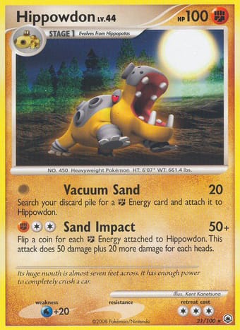 Hippowdon Majestic Dawn Pokemon Card
