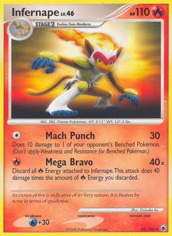 Infernape Majestic Dawn Pokemon Card