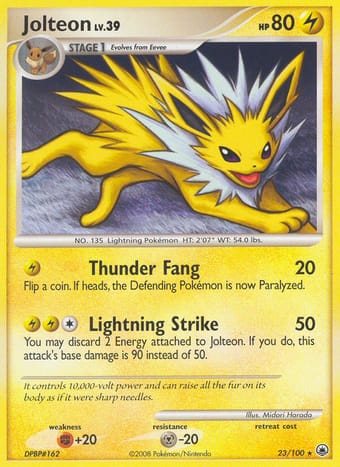 Jolteon Majestic Dawn Pokemon Card