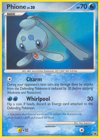 Phione Majestic Dawn Pokemon Card