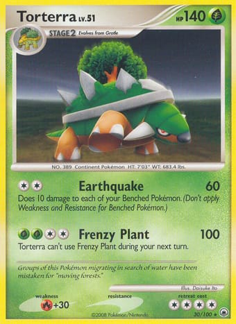 Torterra Majestic Dawn Pokemon Card