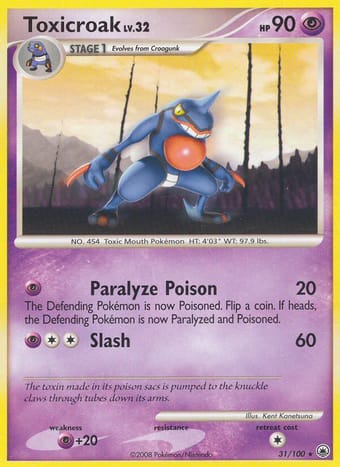 Toxicroak Majestic Dawn Pokemon Card
