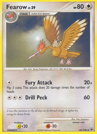 Fearow Majestic Dawn Pokemon Card