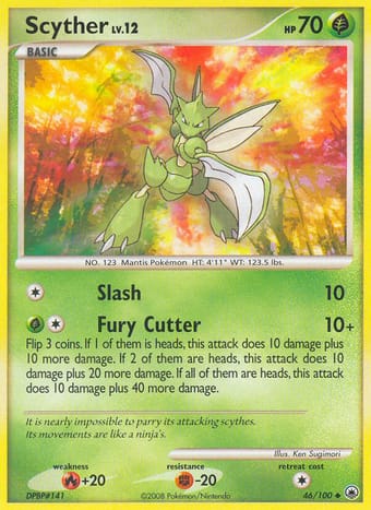 Scyther Majestic Dawn Pokemon Card