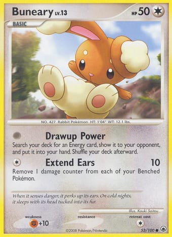Buneary Majestic Dawn Pokemon Card