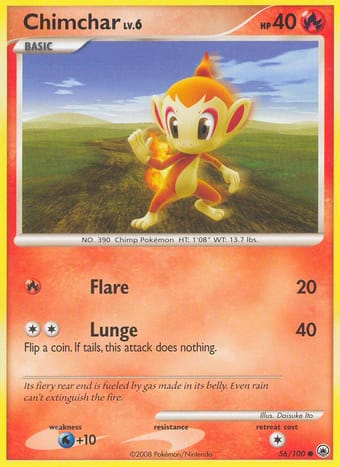 Chimchar Majestic Dawn Pokemon Card