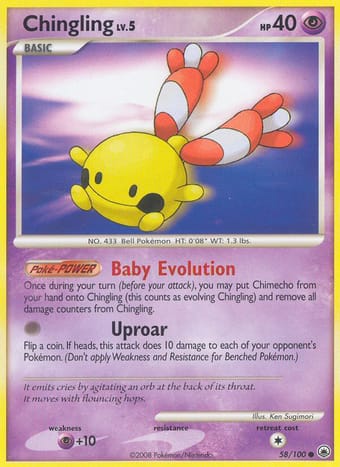 Chingling Majestic Dawn Pokemon Card