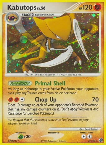 Kabutops Majestic Dawn Pokemon Card