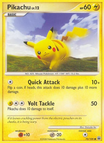 Pikachu Majestic Dawn Pokemon Card