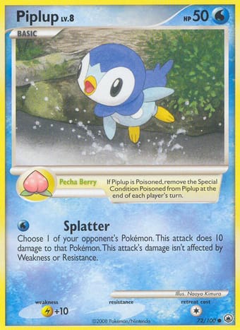 Piplup Majestic Dawn Pokemon Card