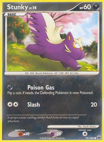 Stunky Majestic Dawn Pokemon Card